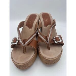 Sbicca Women's Wedge Sandals with Rhinestone Accents